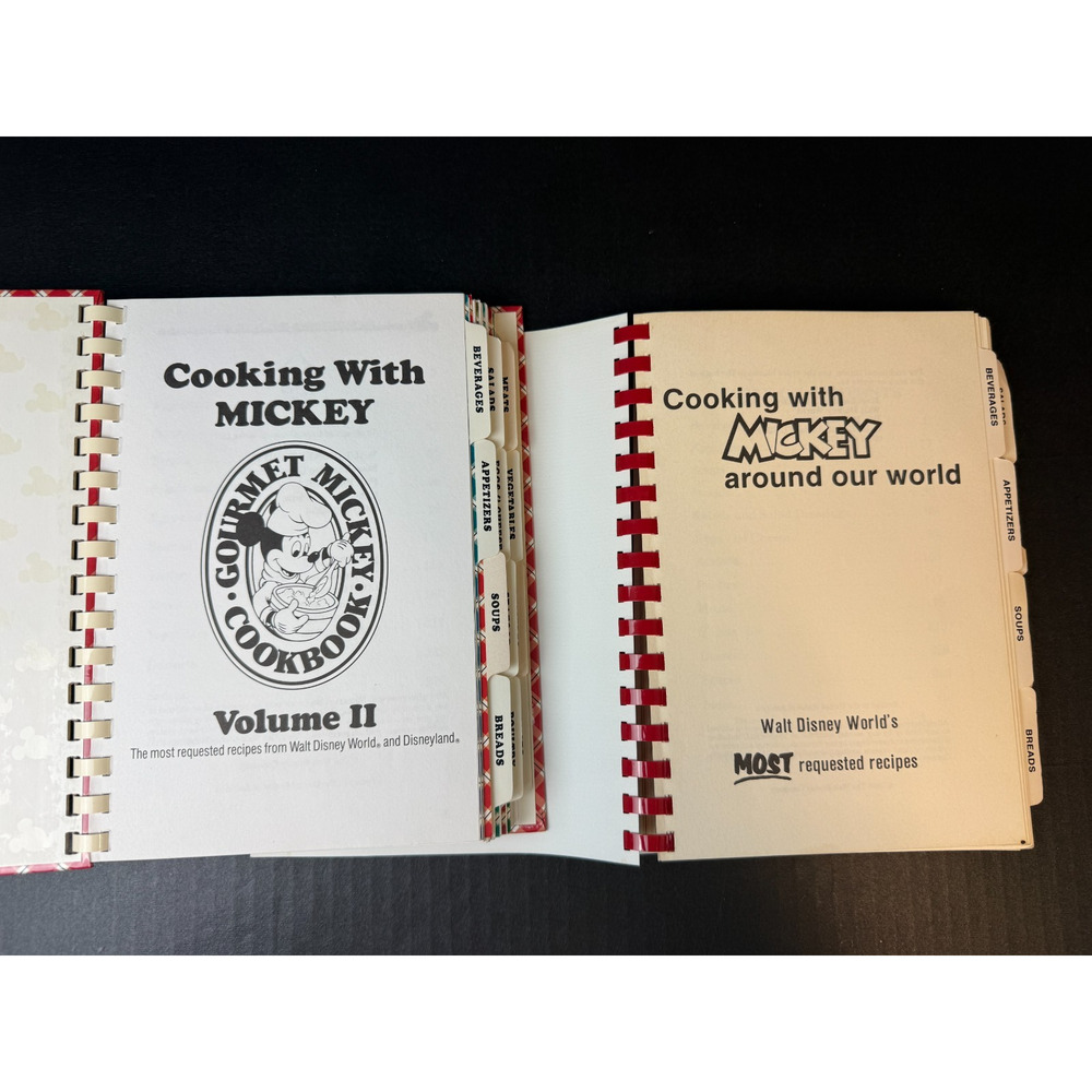 Cooking With Mickey Around Our World & Cooking with Mickey Vol II Vtg - Picture 4 of 9